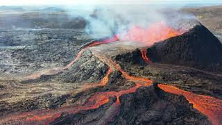 Geldingadalir Volcano Iceland  Raging [upl. by Arok]