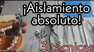 Aislamiento absoluto en odontología en 3 técnicas [upl. by Susej]