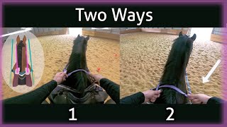 How To Use The Reins On A Horse 🐴 [upl. by Fredelia]