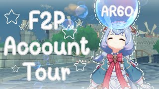 AR60 F2P Account Tour  Genshin Impact [upl. by Leamsi865]