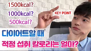 다이어트할 때 살 잘 빠지는 섭취 칼로리량은 어느정도일까  다이어트 식단관리 꿀팁 [upl. by Amlet]