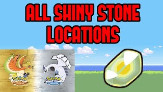 All Shiny Stone Locations in Pokemon HeartgoldSoulsilver [upl. by Casmey]