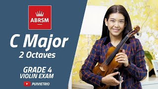 ABRSM  Grade 4  C Major  2 Octaves  Scale amp Arpeggio  Violin Exam [upl. by Genet]