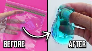 ZIPLOCK SLIME 💧 Testing NO GLUE Slimes [upl. by Eenrahc61]