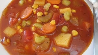 VEGETABLE SOUP  How to make simple Basic VEGETABLE SOUP Recipe [upl. by Aleck159]