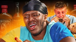 SIDEMEN EAT THE HOTTEST WINGS CHALLENGE [upl. by Enairda]