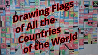 197 country flags Drawing  Easy flag drawings [upl. by Nirraj]