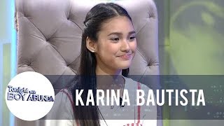 TWBA Karina shows off her skills in impromptu speaking [upl. by Htebharas]