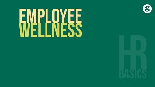 HR Basics Employee Wellness [upl. by Aneehsal]