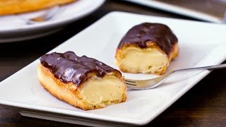 Vanilla Eclairs Recipe [upl. by Mannes]