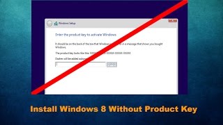 How To Install Windows 81 without a Product Key [upl. by Ronel]