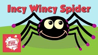 Incy Wincy Spider  Toddler Fun Learning  Nursery Rhyme [upl. by Vivle908]