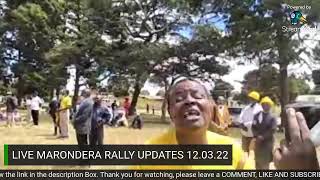 Live Updates Marondera CCC Rally 120322 [upl. by Bohner262]