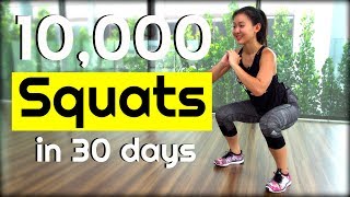 10000 SQUAT Challenge in 30 Days  Joanna Soh [upl. by Rj]