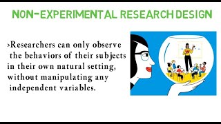 LESSON 4 Non Experimental Research Design Part 1 [upl. by Monjan]