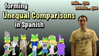 01 Spanish Lesson  Unequal Comparisons part 1 Másmenos  que [upl. by Silda]