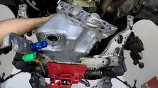 BMW Oil Pan Gasket Replacement [upl. by Anat]