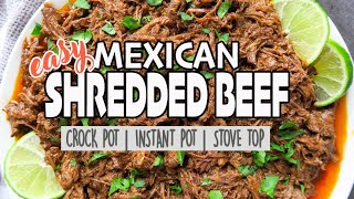 Easy Crockpot Mexican Shredded Beef [upl. by Eisenberg]