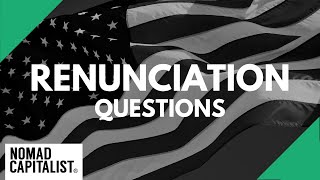 FAQs About US Citizenship Renunciation [upl. by Llerdnam744]