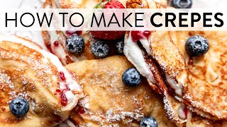 How to Make Crepes  Sallys Baking Recipes [upl. by Kcerb]