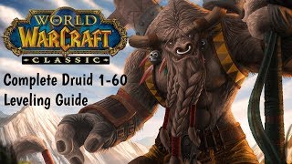 Druid Classic WoW leveling Guide  Class quests Macros Addons Mobility Stats [upl. by Neicul]