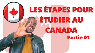 ÉTUDIER AU CANADA 🇨🇦 LES ÉTAPES À SUIVRE POUR PARTIR ÉTUDIER AU CANADA [upl. by Atteragram]