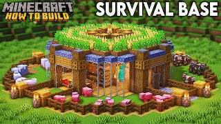 Minecraft How to Build an Ultimate Survival Base Tutorial [upl. by Ekenna255]