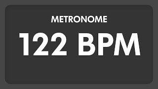 122 BPM  Metronome [upl. by Rausch]