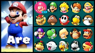 Super Mario Party All Characters Super Star Animations [upl. by Cutlerr414]