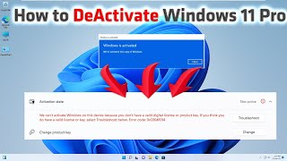 How to Deactivate Windows 11 Product Key  Removing Product Key [upl. by Aehr]