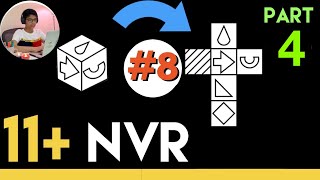 11 Plus Non Verbal Reasoning  Type 8  Nets and Cubes Cube to Nets  Part 4  Lessonade [upl. by Thibaud602]