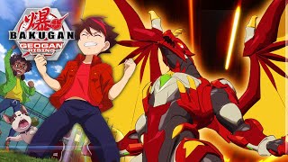 EVERY Dragonoid Battle in BAKUGAN GEOGAN RISING  Bakugan Official [upl. by Aneed874]