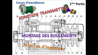 MONTAGE DES ROULEMENTS GUIDAGE EN ROTATION PARTIE 01 [upl. by Fatimah]