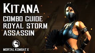 Mortal Kombat X KITANA Beginner Combo Guide [upl. by Engud]