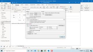 How to Schedule an email in Outlook  Office 365 [upl. by Saunder]