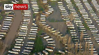 More than 1000 people evacuated over flooding in England [upl. by Seuqramed376]