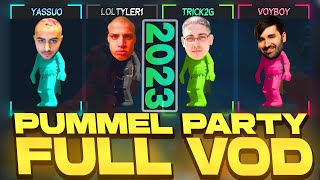 TYLER1 PLAYS PUMMEL PARTY ft Yassuo Trick2g amp Voyboy [upl. by Nickelsen]