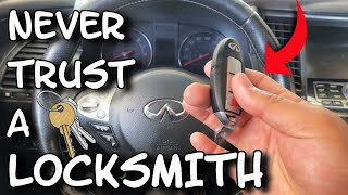 INFINITI FX35 NO IGNITION POWER NO START STEERING WHEEL LOCKED [upl. by Dam91]