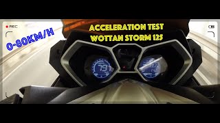 Wottan Storm 125  POV Acceleration Test [upl. by Jasmin]