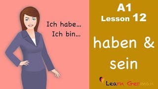 Learn German for beginners A1  Verb Conjugation Part 1  Lesson 12 [upl. by Enomrej]