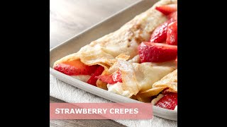 Shorts  How to make Strawberry Crepes [upl. by Leggett889]