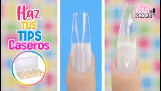 HAZ TUS TIPS para UÑAS CASEROS  Fácil y Barato [upl. by Henryetta]