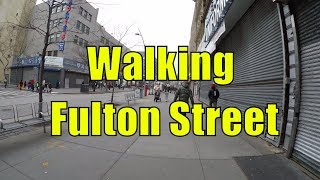 ⁴ᴷ Walking Tour of Brooklyn NYC  Fulton Street from Broadway Junction to Brooklyn Bridge Park [upl. by Tareyn]