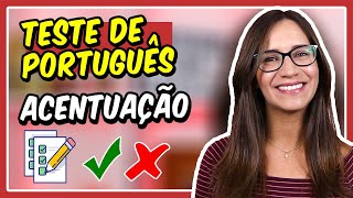 TESTE de PORTUGUÊS – ACENTUAÇÃO  Prof Letícia Góes [upl. by Housum536]