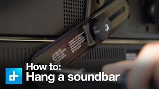 How to hang a sound bar using the Sanus SA405 sound bar mount [upl. by Eardna]