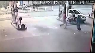 CCTV footage of Durban garage cash heist [upl. by Winchester]