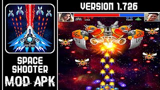 Space Shooter  Galaxy Attack MOD APK Unlimited Money Version 1726 [upl. by Gustin]