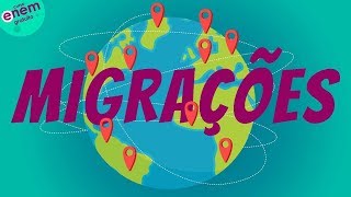 MIGRAÇÕES  Resumo de Geografia para o Enem [upl. by Simon]