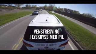 WrightTV Venstresving i lyskryss med pil [upl. by Thecla934]