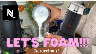 How To Foam Milk With Aeroccino 3 Make Coffee With Foam Tips amp Tricks  Easy Foamed Latte Recipe [upl. by Nohtiek]